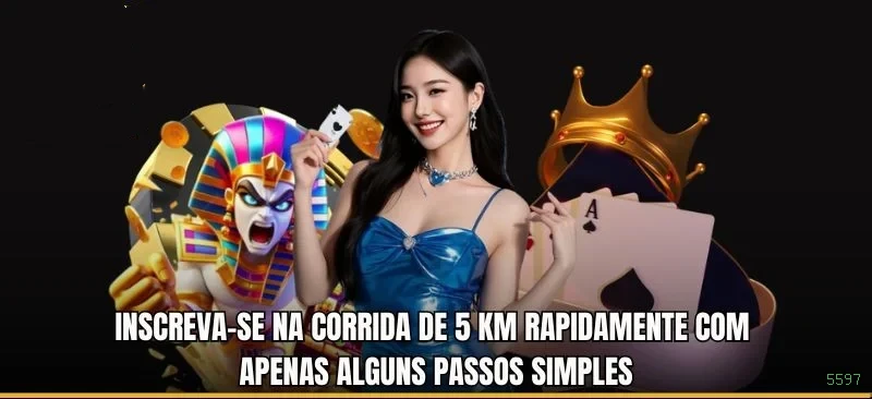 Imagem promocional do cassino online da 5597 mostrando jogos ao vivo